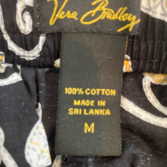 Vera Bradley Retired Print Yellow Bird Sleep Short size Medium - Picture 2 of 7